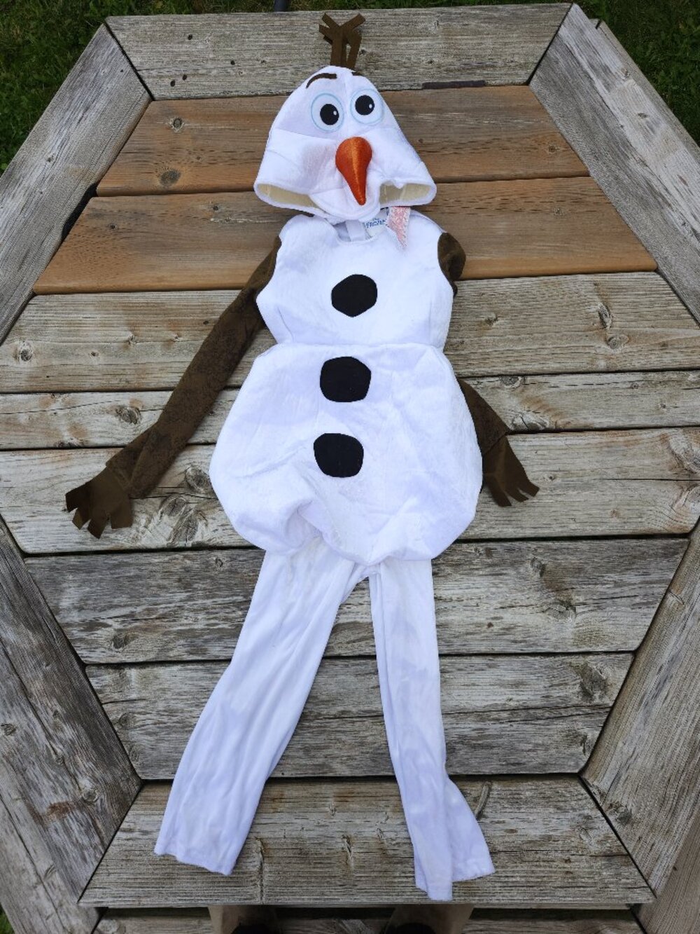 FUN OLAF Costume Size 3-4T Kids XS Disney's Frozen Halloween Costume Christmas